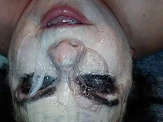 You won't believe how messy Ms. TL's throat gets with that dildo