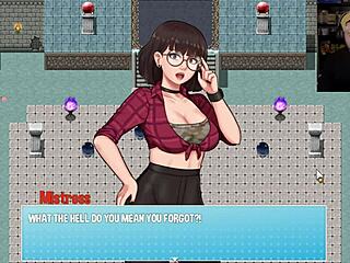 Breaking Character During Roleplay with House Chores Blowjob and Footjob Cumshot