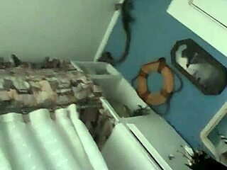 couple's intimate bathroom moment