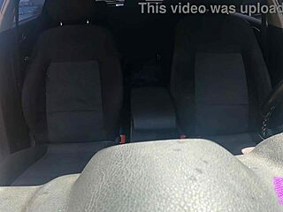 Big-titted woman meets stranger in car for a quick, homemade encounter