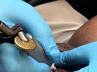 What happens during this tattoo appointment turns into hardcore lesbian action with monster cocks and cumshots