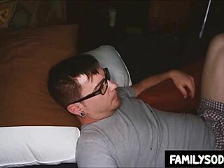 does stepbrother surprise stepsister with cock in mouth?