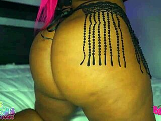 Ebony Babe Gives Deepthroat Blowjob To Big Black Cock After Game!