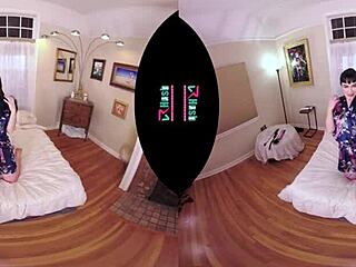 vrhush siouxsie q masturbating with dildo in pov vr, reaching orgasm with spanking