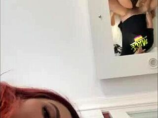 aquela cavalgada com big tits e ass no big cock. creampie e monster cock action