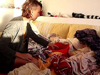 i found a big cock folding clothes, what should i do?