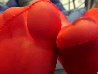 Mistress shows legs in nylons