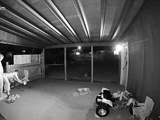 my wife takin my dick from the back on the porch with gate open for anyone to see her get creampied