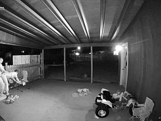 my wife takin my dick from the back on the porch with gate open for anyone to see her get creampied