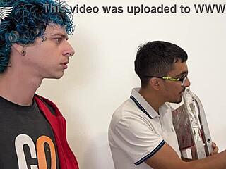 Internet guy gets double blowjob from latina