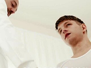 masonicboys - cute twink blows massive load in wild bareback scene! 😍