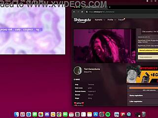 Temresa Gwiazdunia brings the heat with dancing and crossdressing on sex cam.