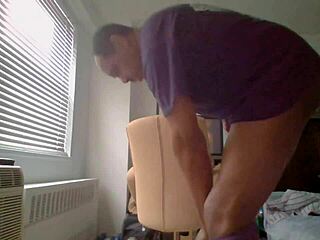 Rodney rabbit in action on webcam.