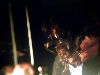 Samantha Livers spanks a Latina's ass in a Brooklyn theater roleplay scene.