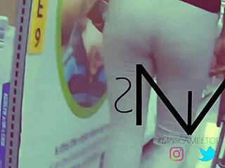 Look at that cameltoe in the supermarket!