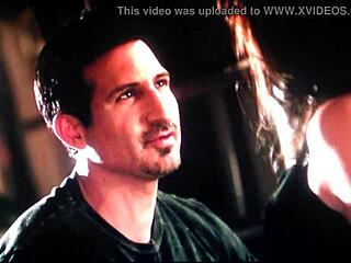 Samantha Livers spanks a Latina's ass in a Brooklyn theater roleplay scene.