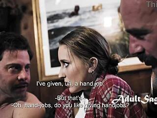 Ich hab zugesehen, wie Laney Grey ihre Jungfräulichkeit in hartem Dreier verliert. Es war intensiv und emotional!