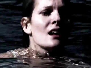 I watch the bikini girl swim