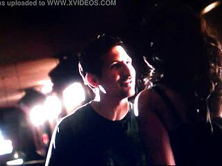 Samantha Livers spanks a Latina's ass in a Brooklyn theater roleplay scene.