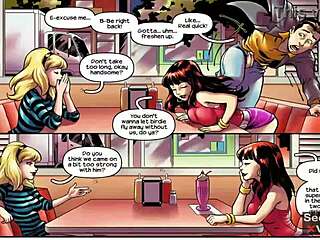 Spider-man enjoys a valentine threesome with marvel superheroes