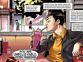 Spider-man enjoys a valentine threesome with marvel superheroes
