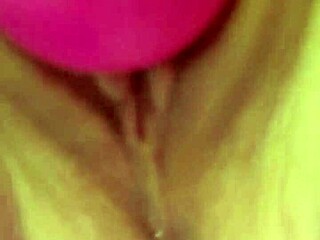 Lovense wand makes her squirt and moan, so wet! 💦