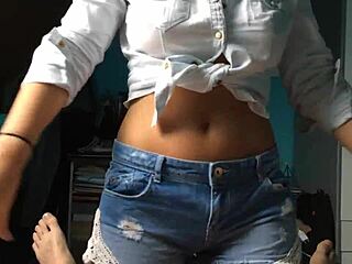 Beauty Striptease With Clothes Ripped Off!