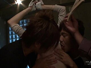 Kanako Ioka tränad som kötttoalett i bondage råknull creampie