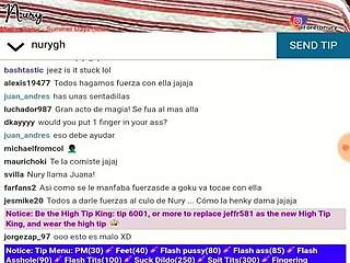 Chica Web Cam No Se Puede Sacar La Bola De Billar Del Culo