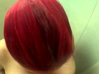 Milf Takes Shower With Banana For Fun