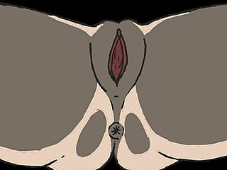 cartoon characters in animated action