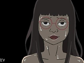 cartoon characters in animated action