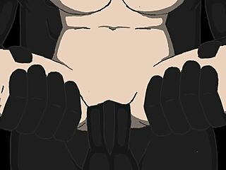 cartoon characters in animated action