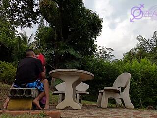 Glamping VIP 7 grabbing my girlfriend in the finca DaniClarkOficial and JazminOwens 😍 big tits ass boobs pov big ass voyeur cock monster cock tits