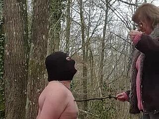 my slave submits in the forest as whore