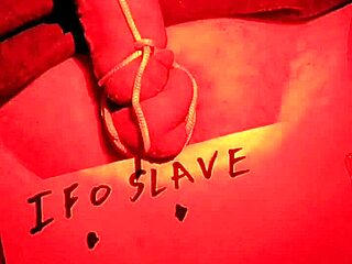 whoa, check this extreme cock bondage in a wild setup