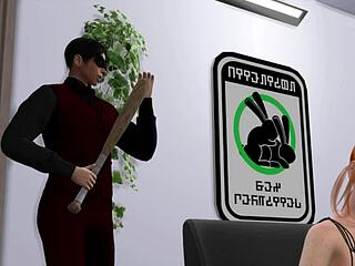 Redhead is introduced to the red room with rough oral and bdsm sex