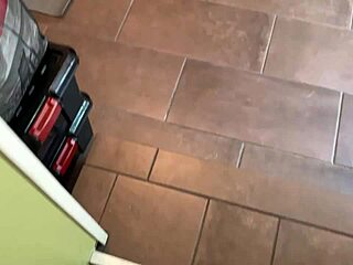 How does slim horny teen lana small handle her shaved pussy getting hammered hard on the couch?