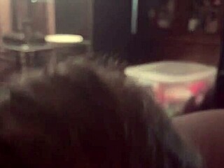 friend sucking my fat cock in interracial blowjob