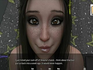 Shauna ama mamarse una polla gigante en el gym con acción cartoon loca. Milf de anime se suma al jaleo!