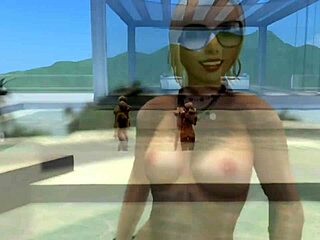 Sandy's wild pool party