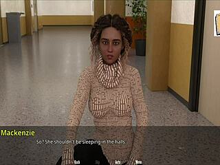 Shauna ama mamarse una polla gigante en el gym con acción cartoon loca. Milf de anime se suma al jaleo!