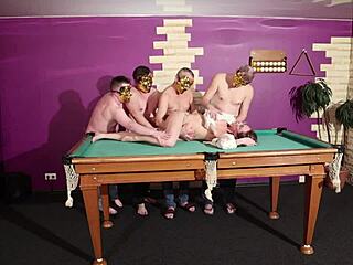 Ever tried joining a wild orgy with rough handjobs?