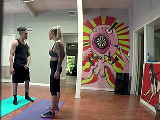 bruno gets trainer to work out on his huge cock