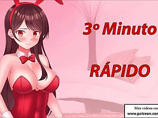 European Girl Gives Jerk Off Instructions in Hentai Roleplay BDSM Contest