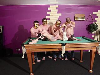 Ever tried joining a wild orgy with rough handjobs?