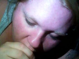 In this video, a sloppy interracial blowjob leaves everything wet and messy