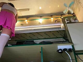 Boss removes Alice's panties at the office