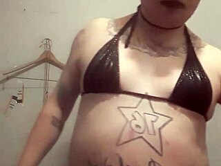 This sexy shemale amateur is solo, showing off her sissy side in a casual way