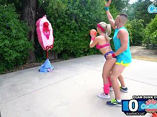 Clam dunk competition outdoor porn sex on basketball court